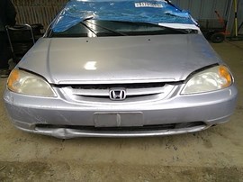 2003 HONDA CIVIC, SILVER, LX MODEL, 1.7L, AT.  A25206